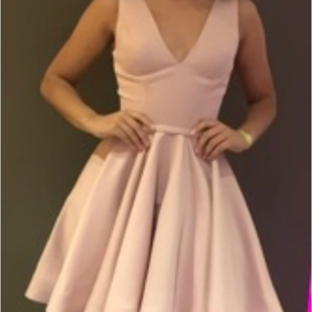 Pink cocktail dress size 0